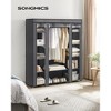 SONGMICS 59" Closet Wardrobe Portable Closet Organizer Storage Clothing Rack Shelf with Non-Woven Fabric Cover - 2 of 4