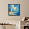 Art Remedy Lighthouse Sunrise Chic Coastal Wall Art Framed - 2 of 4