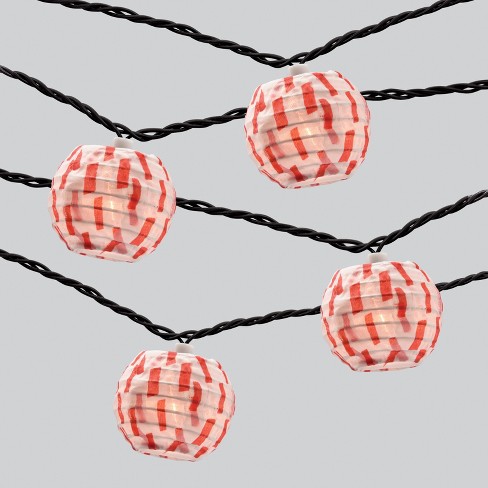 Lantern Outdoor String Lights Red White Opalhouse Target