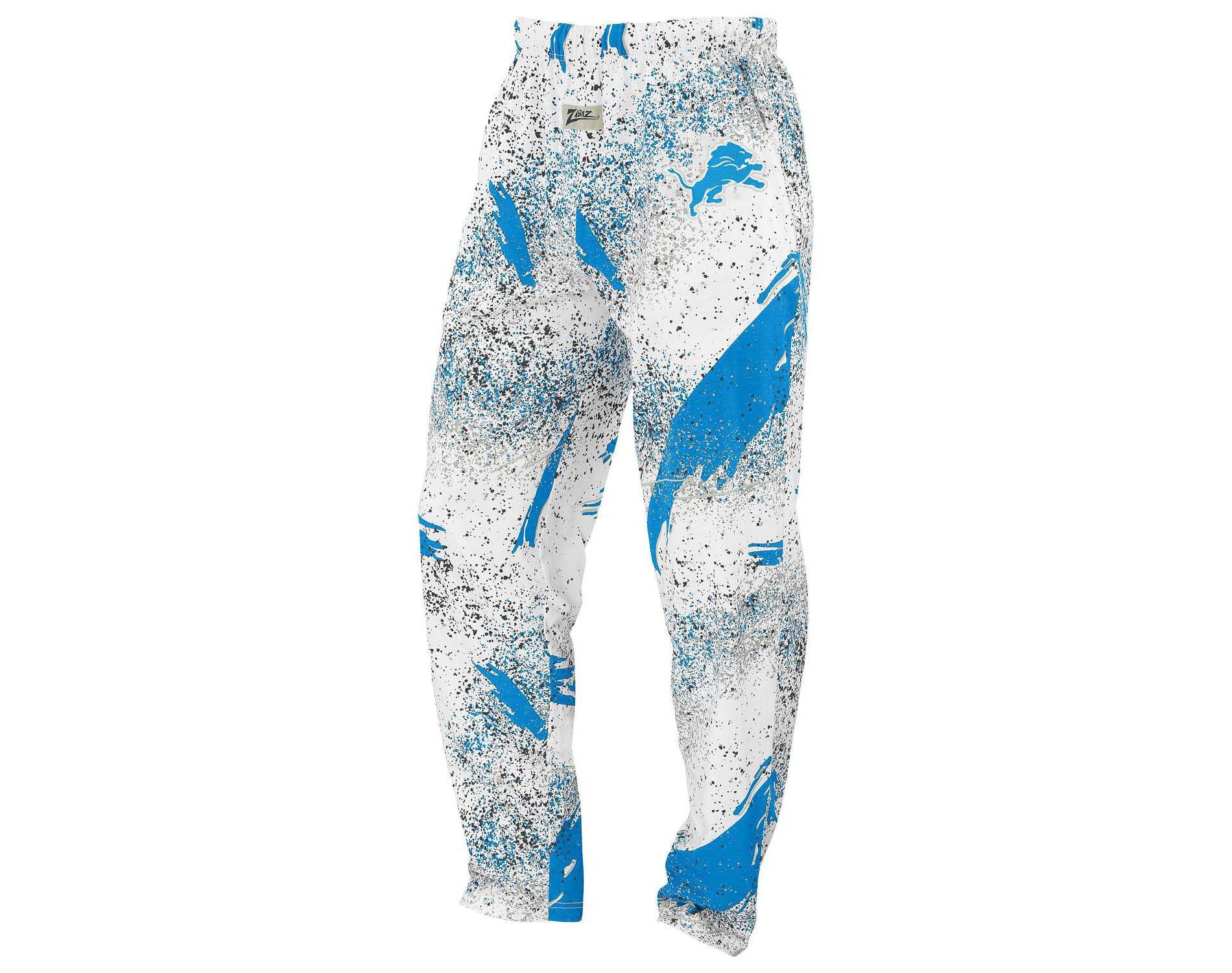 NFL Detroit Lions Zubaz Men's Confetti Screen Print Pants