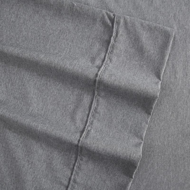 Kenneth Cole Solid Cationic Brushed  Grey Twin Sheet Set, 3 of 8