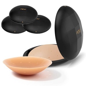Niidor Reusable Silicone Nipple Covers - Breathable Adhesive Breast Petals Sticky Nipple Pasties for Women - 1 of 4
