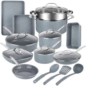 Granitestone Ceraluxe 20 Piece Nonstick Ceramic Cookware & Bakeware Set - 1 of 4