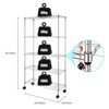Karl Home 35.43 in.W Metal Shelving Unit with Wheels - 3 of 4