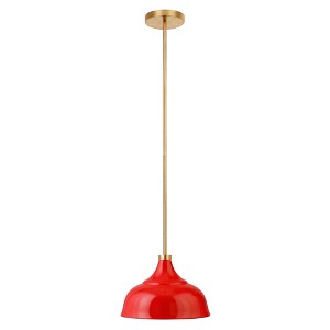 Hudson and Canal 10.75" Wide Pendant with Metal Shade - 1 of 4