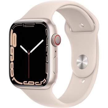 Apple Watch Series 7 GPS + Cellular 41mm Starlight Aluminum Case with Starlight Sport Band - Target Certified Refurbished
