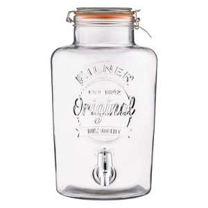Kilner 2.1 Gallon Drink Dispenser, Large Glass Beverage Jar with Stainless Steel Tap - 1 of 4