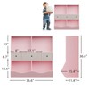 Kids Bookshelf and Bookcase for Toy Storage, Multi Shelf with Cubby Organizer Cabinet and Drawers for Boys Girls, for Children's Room, School - 2 of 4