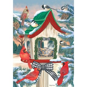 Briarwood Lane Winter House Flag 40x28 For Outdoor Snowy Birdhouse For Winter House Flag - 1 of 4