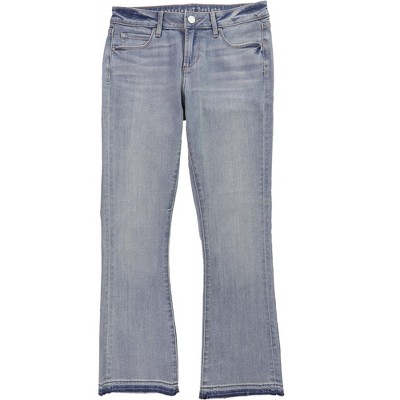 Articles of Society Womens London Distressed Flared Cropped Jeans