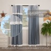 Sawyer Mill Blue Chambray Solid Panel with Attached Patchwork Valance Set of 2 84x40 - 2 of 4