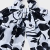Floral Tail Bow Hair Twister - A New Day™ Black/White - 3 of 3