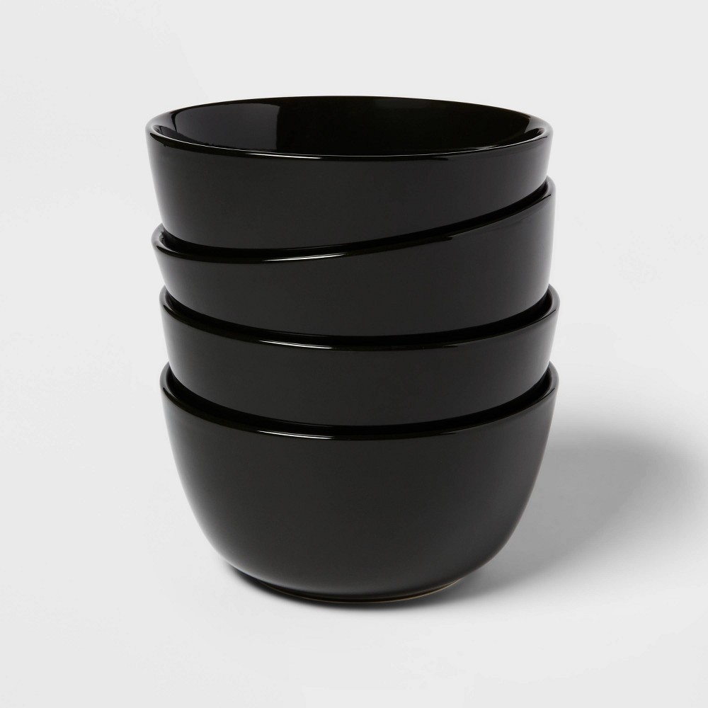 27oz 4pk Stoneware Avesta Bowls Black - Project 62