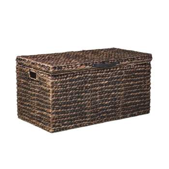 Brunhild Water Hyacinth Cocktail Trunk Table Brown - Aiden Lane