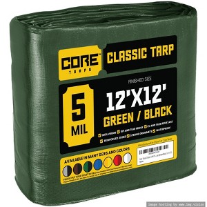 Core Tarps Heavy Duty 5 Mil Tarp Cover, UV Resistant, Rip Proof for Roof, Camping, Patio, Pool, Boat - 1 of 4