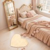 REGALWOVEN Heart Shape Plush Soft Absorbent Washable Toilet Shag Cute Floor Home Gifts Bathroom Mat - 2 of 4