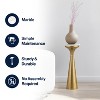 JONATHAN Y Oliver Mid-Century Glam Retro Metal Drink Table with Marble Top - 4 of 4