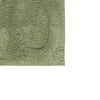 Super Soft Cotton Non-Skid Back Bath Rug 20" x 30" Sage by Castle Hill London - 2 of 3
