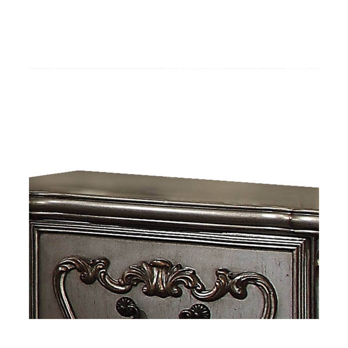 Acme Furniture Versailles Nightstand Antique Platinum Finish - thumbnail 6