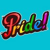 Adult Design By Humans Colorful Pride Rainbow Text By VectorKitchen T-Shirt - 2 of 2