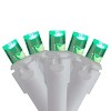 Northlight 100 Count Green LED Wide Angle Icicle Christmas Lights, 5.5ft White Wire - image 2 of 3