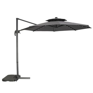 Ainfox 10ft Patio Umbrella LED Solar Lights for Deck, Pool, Garden - 1 of 4