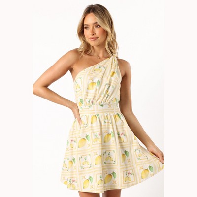Petal and Pup Womens Cintrico One Shoulder Mini Dress