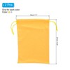 Unique Bargains Microfiber Soft Drawstring Snowboard Skiing Goggle Bags 7.1" x 10.6" 2 Pcs - 2 of 4