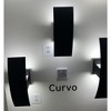 Quorum Lighting Curvo LED Outdoor Wall Mount, 2 Lights, Aluminum, Noir Finish - 2 of 2