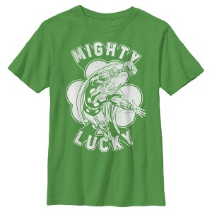 Boy's Marvel St. Patrick's Day Thor Mighty Lucky Clover T-Shirt - 1 of 4