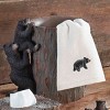 Avanti Black Bear Lodge Emb Fingertip Towel - 3 of 3