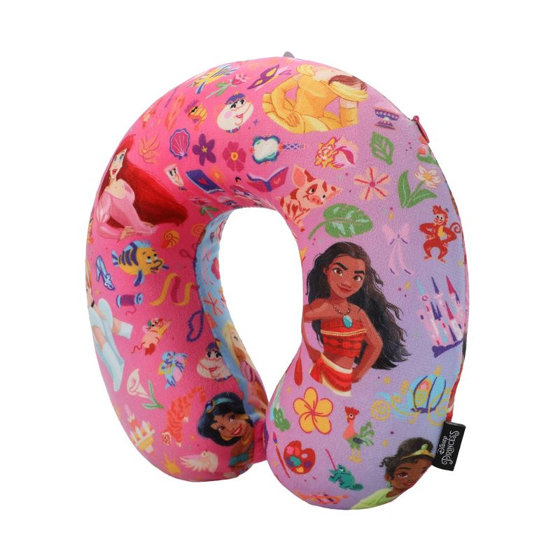 Disney Princess 3-Piece Neck Pillow Travel Set With Eye Mask & Luggage Tag, 3 of 7