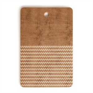 Sheila Wenzel-Ganny Two Toned Tan Texture Rectangle Cutting Board - Deny Designs - 1 of 3