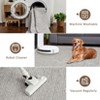 Contemporary Neutral Area Rugs Washable Solid Rug Low Pile Non Slip Foldable Floor Carpet for Living Room - 4 of 4