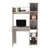 CAVINAS Versalles Writing Desk with 2 Bookshelves,5-Tier Storage Computer Desk for Small Spaces,Home Office - 2 of 4