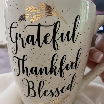 C&F Home 30 oz. Grateful, Thankful, Blessed Mug