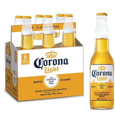Corona Light Lager Beer - 6pk/12 Fl Oz Bottles : Target