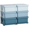 FONTOI 3 Tier Kids Storage Unit with 6 Bins for Boys Girls Toddlers, Toy Organizer for Kids Bedroom Nursery Kindergarten, Blue, 14.5"*22.3"*29.5" - 3 of 4