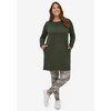 ellos Plus Size French Terry Tunic Dress - 3 of 4