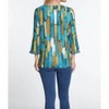 Women's 3/4 Sleeve Flounce Sleeve Shirt - Multiples - 2 of 3