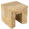Moti Goliath Side Table in Modern Natural Finish on Mango Solid Wood - 3 of 3