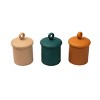 Transpac Ceramic Round Edge Containers Set of 3 Spring Home Decorations - 2 of 3