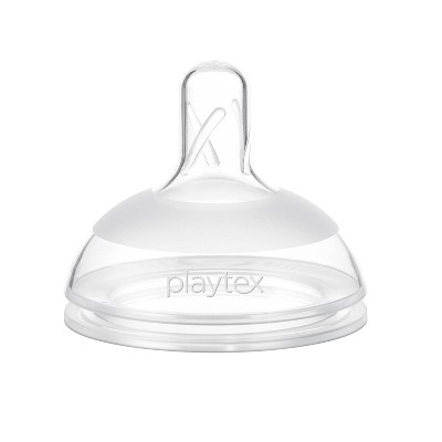 Playtex Baby Naturalatch Silicone Baby Bottle Nipples - Fast Flow - 2pk