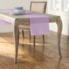 Slickblue 14"x108" Linen-Look Table Runner – Polyester Poplin, Wrinkle-Resistant, Serged Edge Finish, 41 Color Options - 2 of 3