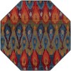 Unique Loom    Outdoor Modern Ikat Area Rug - 2 of 4