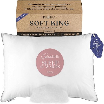 FluffCo Down Alternative Classic Hotel Pillow