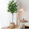 Artificial Lemon Tree 3.9ft 120cm Tall Lemon Plant In Pot Lemon Fruit Tree Pre Potted Lemon Tree Artificial Potted Plants For Indoor Decor - 4 of 4