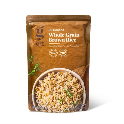 90 Second Whole Grain Brown Rice Microwavable Pouch - 8.8oz - Good & Gather™