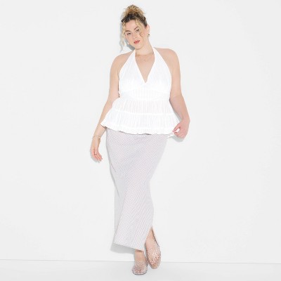 Women's Tiered Halter Babydoll Top - Wild Fable™