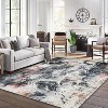 Modern Abstract Area Rug - Washable Accent Rug, Non-Slip Non Skid, Indoor Floor Contemporary Carpet, Suitable for Living Room Kitchen Bedroom - 2 of 4
